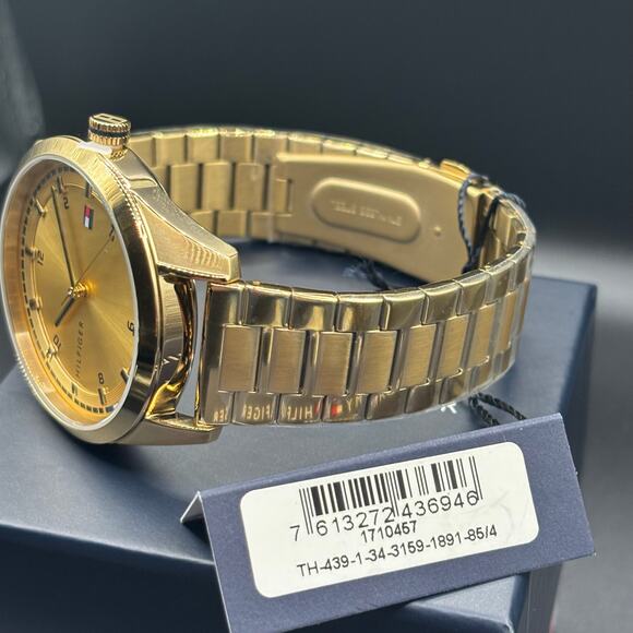 Tommy Hilfiger Griffin 1710457 Men’s 43mm Gold Stainless Steel Quartz NIBWT - Picture 17 of 17